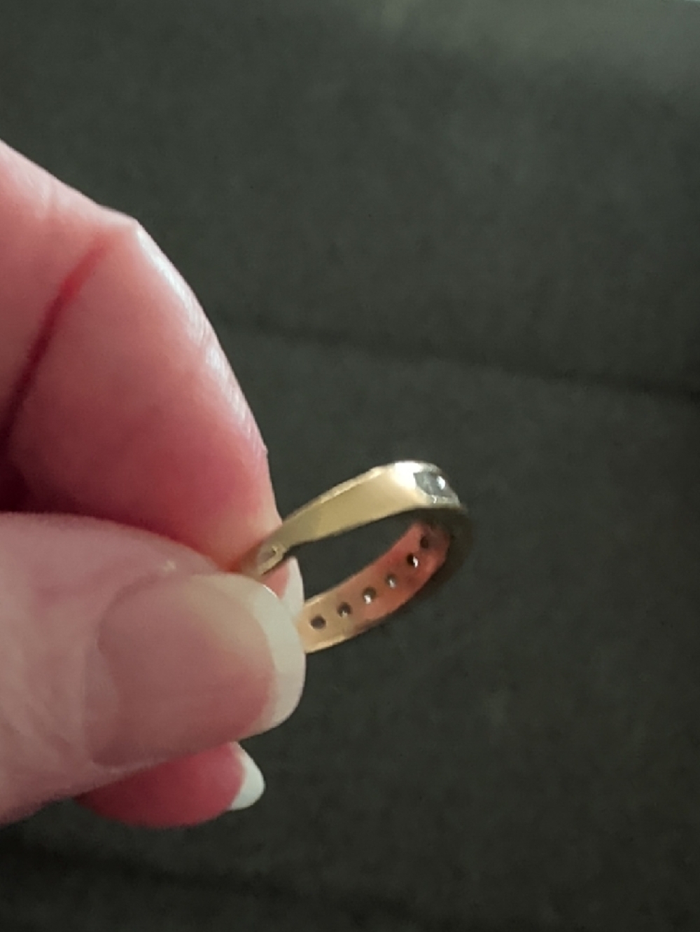 Classic Diamond Channel Band Ring in Yellow Gold - Picture 4 of 4